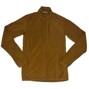 {EUC Icebreaker Men’s Brown Lightweight Jacket Performance Merino Wool Medium}
